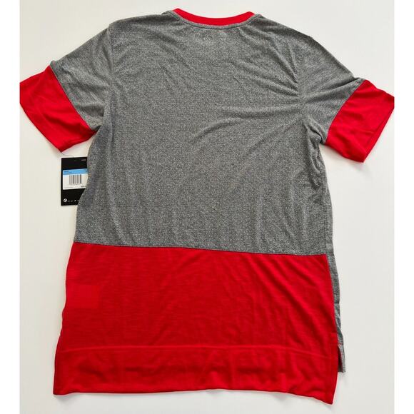 Nike Men's Gray/Red Team Player Short Sleeve CI4545-034 Size M NWT. - Picture 8 of 10